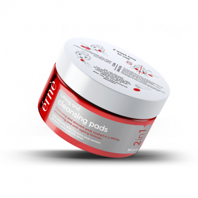 Valomosios veido pagalvėlės brandžiai odai ERNE, 2 in 1 Lifting & Cleansing, 30 vnt. 2