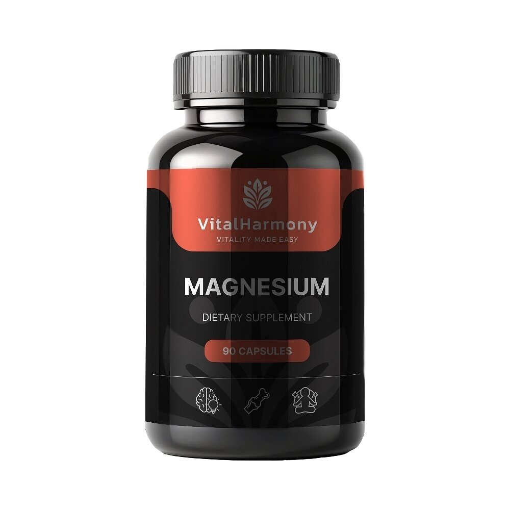 VitalHarmony Magnio citratas 800mg - 90 kapsulių VitalHarmony Magnio citratas 800mg - 90 kapsulių