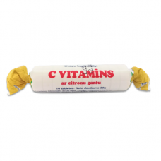 Vitaminas C tabletės, citrinų skonio, N10