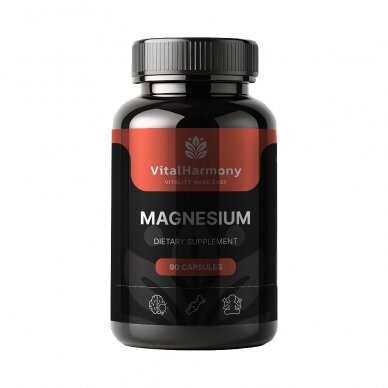 VitalHarmony Magnio citratas 800mg - 90 kapsulių VitalHarmony Magnio citratas 800mg - 90 kapsulių